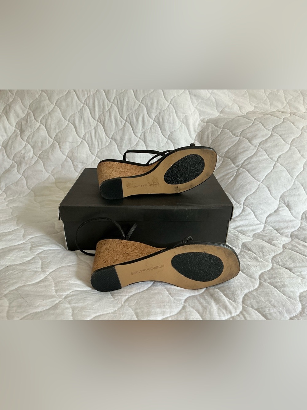 Saks Fifth Avenue | Strappy Wedge Sandals - Picture 5 of 7